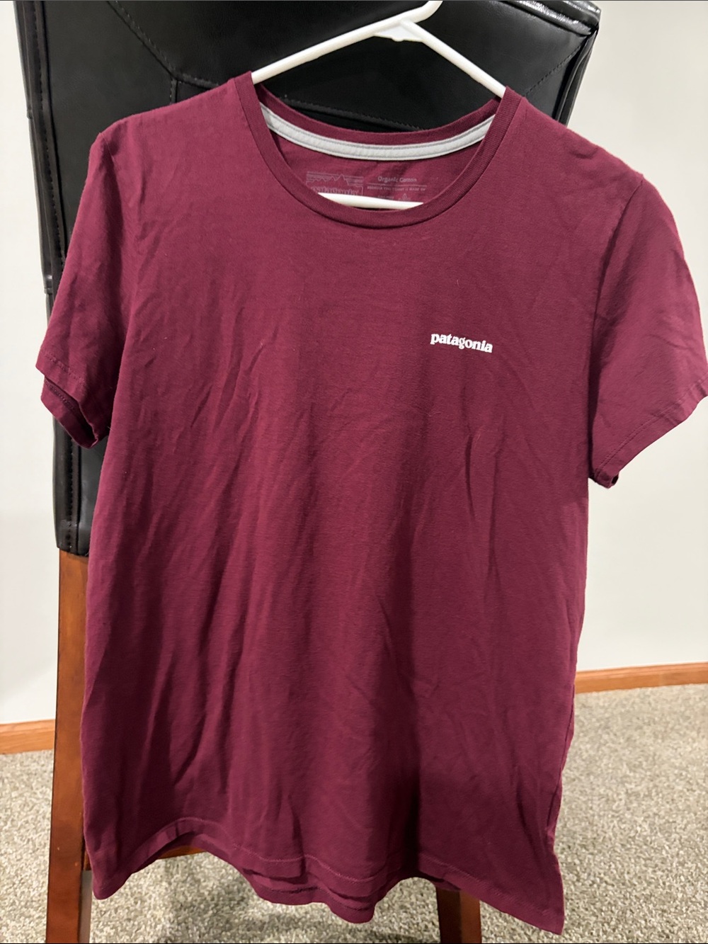 Patagonia Short-Sleeve Crew T-Shirt in Maroon
